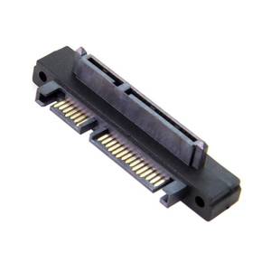 lot 12435 image: chenyang SATA Male to SATA Female 90 Degree UP Angled Gender Changer Connector Adapter for 2.53.5 Hard Disk Drive