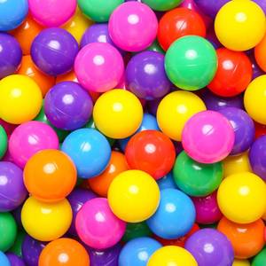 lot 12454 image: TRENDPLAY Plastic Balls for Ball Pits - Pack of 50 Hollow Balls- Safe and Exciting Playtime - Perfect for Baby Pools, Birthday Party Decoration (Rainbow) (Slight Use)
