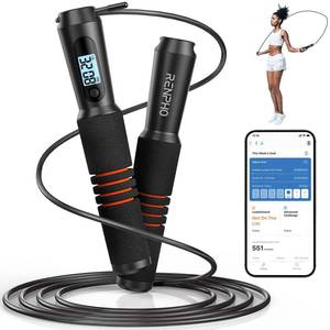 lot 12456 image: RENPHO Smart Jump Rope with Counter, App Data Tracking, LCD Display