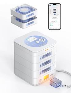 lot 13287 image: 42-Day(1X) Automatic Pill Dispenser (Expandable Tray) �� App & On-Device Setup by Family, LCD Display, Digital Lock, Sound & Light Alerts ��Safe Medication Organizer for Dementia Seniors (3-Tray, White)