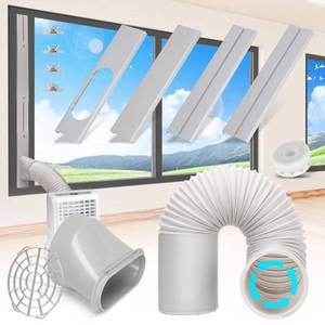 lot 13290 image: Portable AC Window Vent Kit with 5.9 Portable Air Conditioner Exhaust Hose