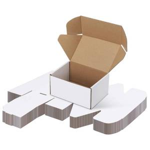 lot 13291 image: PHAREGE 30 Pack 6x4x3 inch Small Shipping Boxes, White Mailing Boxes