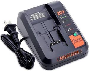 lot 14378 image: BDCAC202B 20V Fast Charger Compatible with Black&Decker 20V Lithium Battery