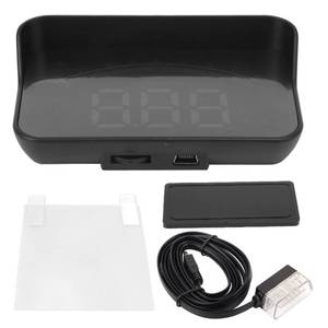 lot 14392 image: Car Head Up Projector High Definition OBD HUD Windshield Projector Overspeed Security Alarm for Vehicles Complying with OBDII Standards