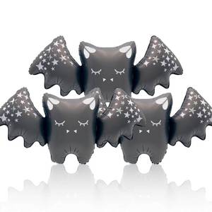 lot 14417 image: Black Bat Balloons Man Halloween Balloons for Halloween Theme Party Supplies Spooky Party Decor Birthday Party Decorations Supplies Balloon Sets-3 Pcs