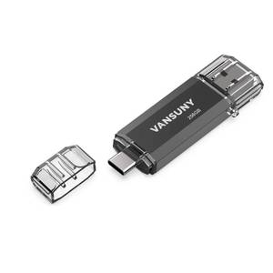 lot 14420 image: Vansuny 256GB USB C Flash Drive 2 in 1 OTG USB 3.0  Tape C Memory Stick with Keychain Dual Type C Thumb Drive Photo Stick Jump Drive for Android Smartphones, Computer, Tablet, PC