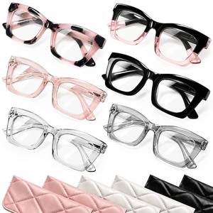 lot 14438 image: CCVOO 1.25 Style Reading Glasses for Women, Stylish Eyeglasses, Blue Light Readers for Women, Cheaters, (A1 Mix)