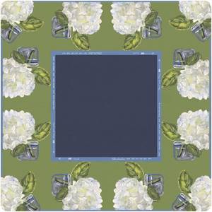 lot 14443 image: Drydiet Mahjong Mat for Table 31.5 x 31.5 Inch American Mahjong Mat with Carrying Bag, Non-Slip Noise Reduction Table Item for Family Poker Domino Board Game Night & Party Use(White Hydrangea)