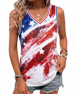 lot 14451 image: Women Beach Tank Tops Outdoor Workout Hawaii Beach Sea Nature Adventure Tee Top Red