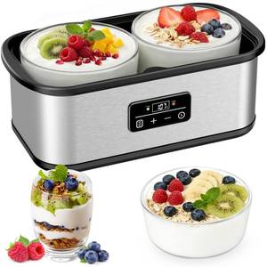 lot 19687 image: Yogurt Maker with Adjustable 48H Time & Temp Control, Probiotic Yogurt Maker Machine with 8�6oz Glass Jars, Make Healthy Yogurt for Family, Pecfcet Gifts for Friends