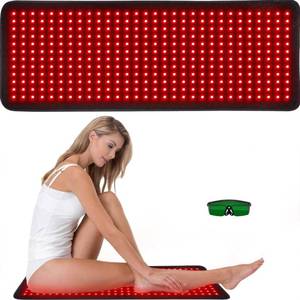lot 19696 image: bonodave Red Infrared Light Therapy Mat for Body, 31.75 x 11.5 Red Light Pad Upgraded 3 Chips in 1 Beads 360pcs LEDs 660nm 850nm RLT Device for Body Back Shoulder Knee Joint Pain Relief, Ideal Gift