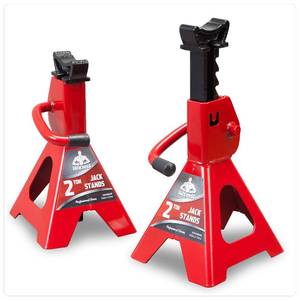 lot 19699 image: Jack Boss Jack Stands Low Profile 2 Ton(4000 LBs) Lifting Car Stand, Fit Use for Cars Automotive Small Vehicles, 2 Pack