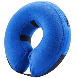 lot 20001 image: BENCMATE Inflatable Dog Cone Collar Alternative After Surgery Medium, Blue