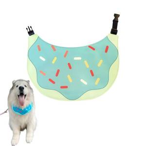lot 20003 image: Cute Dog Bandana Cartoon Donuts Pet Dog Bib Neckerchief Cat Bandana Waterproof Pet Bib for Medium to Large Dogs Adjustable Pet Bandana Golden Retriever Alaskan Samoyed