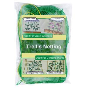 lot 20015 image: Zivisk Pack of 2 Cucumber Tomato Trellis Netting, Heavy Duty Garden Netting for Climbing Plants Support, Pea, Grape, Bean, Fruit, Vegetables - 4 Mesh Size, 3Ft x 6Ft