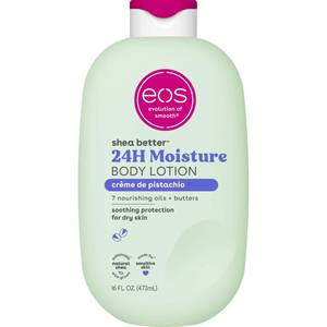 lot 20031 image: eos Shea Better Body Lotion- Cr�me de Pistachio, 24-Hour Moisture Skin Care, Lightweight & Non-Greasy, Made with Natural Shea, Vegan, 16 fl oz