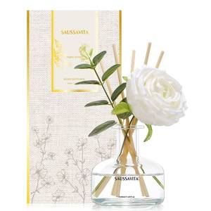 lot 20057 image: Reed Diffusers Set, 7.10 oz Flower Scented Diffuser with 7 Sticks, Long Lasting Home Fragrance for 120 Days, Perfect for Bathroom, Shelf Decor, Air Fresheners