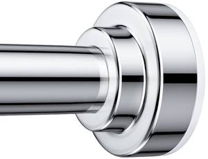 lot 20461 image: TEECK Shower Curtain Rod, 32-80 inch Adjustable Spring Tension Curtain Rod, Never Rust Anti-Slip Shower Curtain Rod for Bathroom, No Drilling, Never Collapse, Easy to Use, Silver
