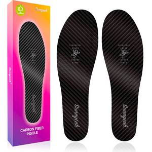 lot 20465 image: Sunnyeah Carbon Fiber Insole for Foot Recovery, 0.047 Thin Rigid Shoe Insert Limit Foot Bending to Relief Pain of Turf Toe Hallux Rigidus Broken Toe Arthritis, Replace Walking Boots Men Women 10