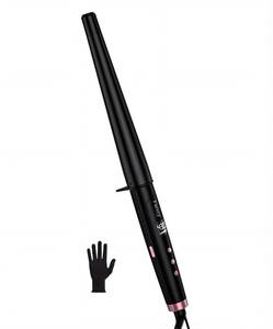 lot 20474 image: Farery Tapered Curling Wand, 34-1 14 Conical, 7.3 Extra Long Barrel