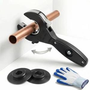 lot 20480 image: HalfofLife Ratcheting Pipe Cutter, 2 in 1 Close Quarters Tube Compact Cutter, Ratcheting Pipe Cutter Tool for Cutting Copper and Metal Pipes, PVC, Ppr, Plastic Hoses (516 to 1 18)
