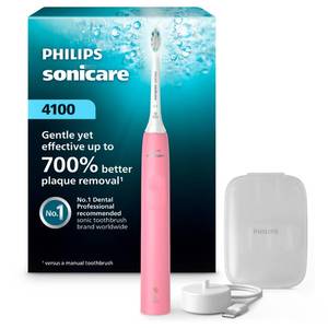 lot 20493 image: Philips Sonicare 4100 Rechargeable Electric Toothbrush, Deep Pink