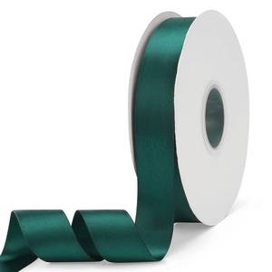 lot 20494 image: Ewaymado Solid Color Dark Green Double Faced Satin Ribbon 1 X 50 Yards, Fabric Ribbons Perfect for Wedding and Party Decoration,Gift Wrapping, Sewing, Crafts