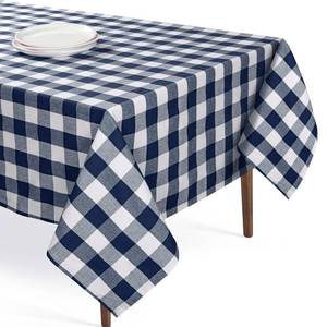 lot 2013 image: Softopia Cotton Buffalo Plaid Check 52x70 Tablecloth 100% Cotton Washable Rustic Rectangle Table Cover Decorative for Gifts, Dining, BBQ, Buffet Parties & Camping - Navy