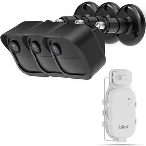 lot 2016 image: 3 Pack  All-New Mount for Blink Outdoor 4 and Outdoor Camera 2K  Adjustable Design to Improve Viewing Angle  Protective Housing Case Cover  Sync Module Core Mount Included