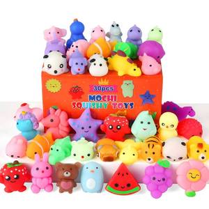 lot 2038 image: 30 Pack Squishy Toys, Kawaii Squishies Party Favors for Kids 4-8 8-12 Treasure Box Toys for Classroom Birthday Xmas Gifts Goodie Bag Mini Animals Mochi Squishy Stress Relief Sensory Toys Random