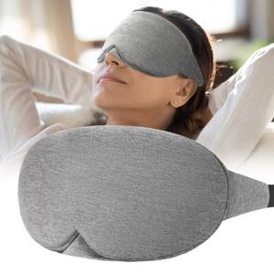 lot 2052 image: FRESHME Cotton Sleep Eye Mask - Travel Eye Mask for Sleeping Airplane Blackout Eye Covers for Long Flight Essentials Accessories, Comfortable Sleep Night Masks for Men Women Side Sleeper