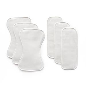 lot 2481 image: Esembly Ultra Absorbent Overnight Hemp Cloth Diaper Booster Inserts with Stay-Dry Fleece �� Reusable Nighttime Doublers for Heavy Wetters �� Size 1, 3 Sets (3 Contours and 3 Boosters)