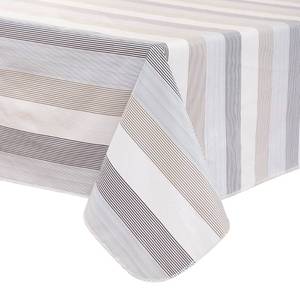 lot 2492 image: Walrus Heavy Duty Vinyl Tablecloth with Flannel Backing Waterproof Oil-Proof Plastic Table Cloth Stain-Resistant Wipeable Rectangle or Square Table Cover for Indoor and Outdoor (Line,60x84 Inch)