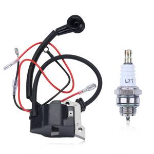 lot 2498 image: 309266001 Ignition Coil Module with Spark Plug for Ryobi Homelite Parts RY3714 RY3716 Gasoline Chainsaw