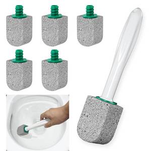 lot 4191 image: Pumice Stone Toilet Bowl Cleaner with 16.7Inch Long Handle