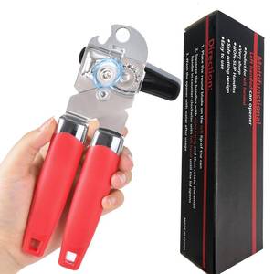 lot 4202 image: Left Handed Can Opener Manual, Lefty Kitchen Tools Utensils (Red Handle)