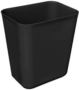 lot 4211 image: Nipogear 3.5 Gallons 13.5 Liter Efficient Plastic Trash Can Garbage Bin Wastebasket, Fits Under Desk, Kitchen, Home, Office (Black, 3.5 Gallons)