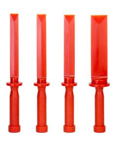 lot 4221 image: QWORK Plastic Chisel Scraper Set, 34, 78, 1, 1-12 Chemical Resistant Scraper Tool, No-marring Plastic Chisel Set for Removes Debris, Adhesives, Film, Paint
