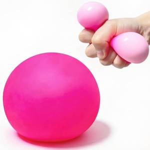 lot 4226 image: Squishy Dough Stress Ball (1 Pack) Pink Miniature Figurines for Adults
