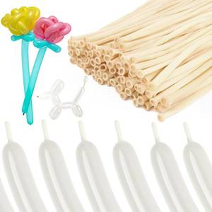 lot 4229 image: 100Pcs Clear 260 Balloons Animal Balloon Kit Long Balloons for Beginners