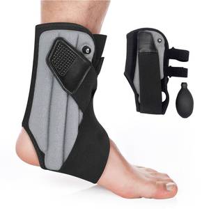 lot 4239 image: Inflatable Ankle Brace with Dual Airbag Support, Adjustable Compression Elastic Cross Straps for Sprains, Minor Injuries, Lightweight Breathable Design