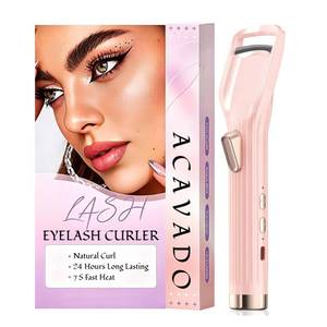lot 4254 image: Heated Eyelash Curler Premium PRO - Fast Heat up in 8s - 24 Hours Long Lasting - Rechargeable Electric Eyelash Curler with Type-C, Innovative L Silicone, 2 Heat Modes, Anti-Burn Eyelid, Pink-ICW