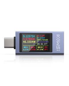 lot 4276 image: YEREADW USB C Tester Power Meter, 4-30V 0-12A Type-C PD Tester Digital Multimeter, Voltage and Current Tester Meter Voltmeter, Power Bank Capacity USB Cable Charger Detector (KWS-2303C)