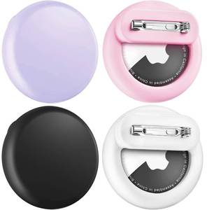 lot 4290 image: Wowwat for AirTag Holder 4 Pack for Kids Hidden,BlackWhitePinkPurple