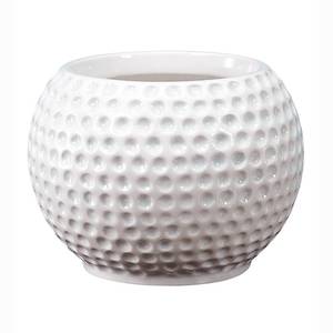 lot 5501 image: Accents & Occasions Ceramic Golf Ball Planter or Flower Arrangement Vase, 3-34-Inch