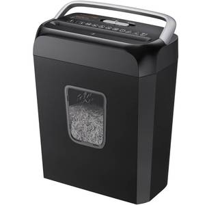 lot 5537 image: Bonsaii 6-Sheet Cross Cut Paper Shredder for Home, 3.4 Gal Bin