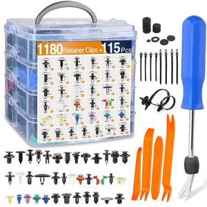 lot 5541 image: GOOACC 1295Pcs Car Retainer Clips and Auto Fasteners Assortment