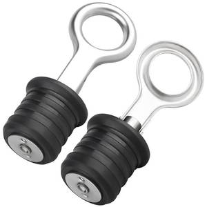 lot 6283 image: 49467 Lawn Roller Drain Plug, Snap-Handle Roller Plug Compatible with Agri-Fab Lawn Roller 45-02163 45-02164, 1-14 Stainless Steel Drain Plug Replacement for Agri-Fab Lawn Tractor Attachment, 2 Pcs