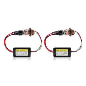 lot 6313 image: Juren 2pcs 7443 Canbus Decoder Turn Signal Light Lamp Anti Flicker Harness Load Resistor Car Led Flickerng Warning Error Canceller Decoder (7443 W215W)