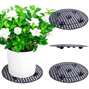 lot 6317 image: 4 Pcs Plant Level Pot Elevator, 12 Inch Plant Stands, Plant Pot Saucer